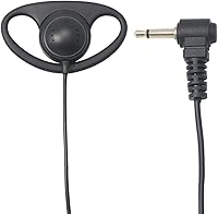 Vista 2 de Auricular de 0.138 in solo escucha, gancho de goma suave en forma de D, auricular de 1 pin para radios bidireccionales, micrófonos de altavoz