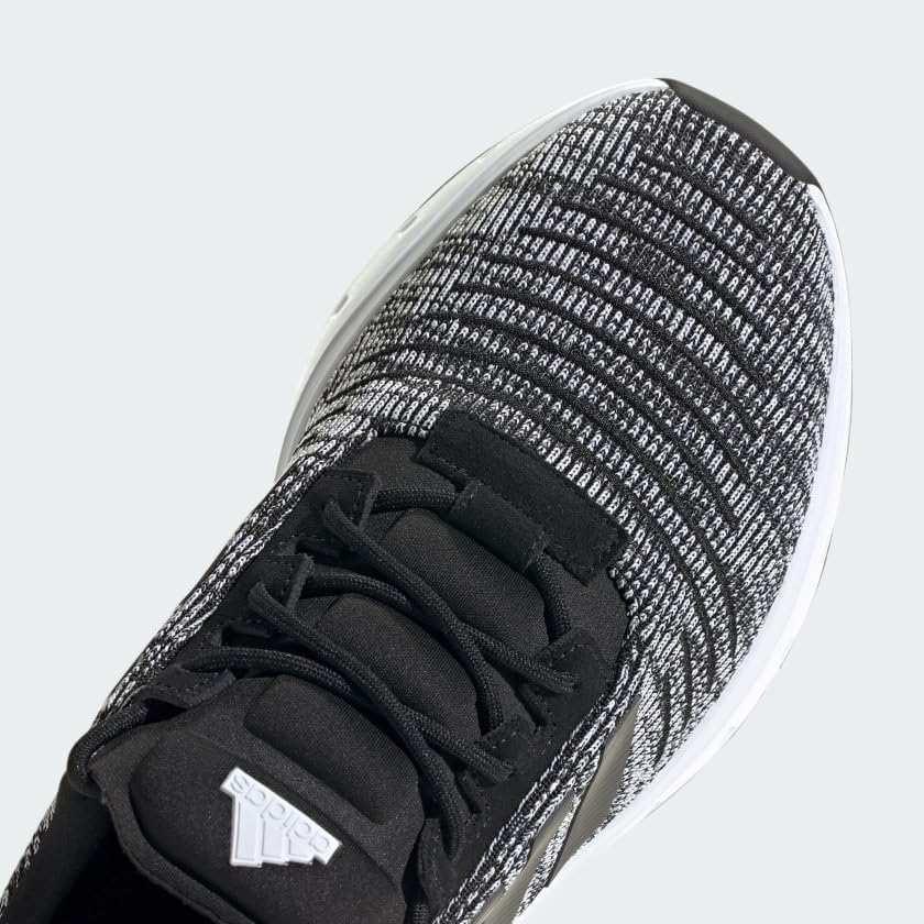 adidas Swift Run Shoes Black/Black/White - Image 8