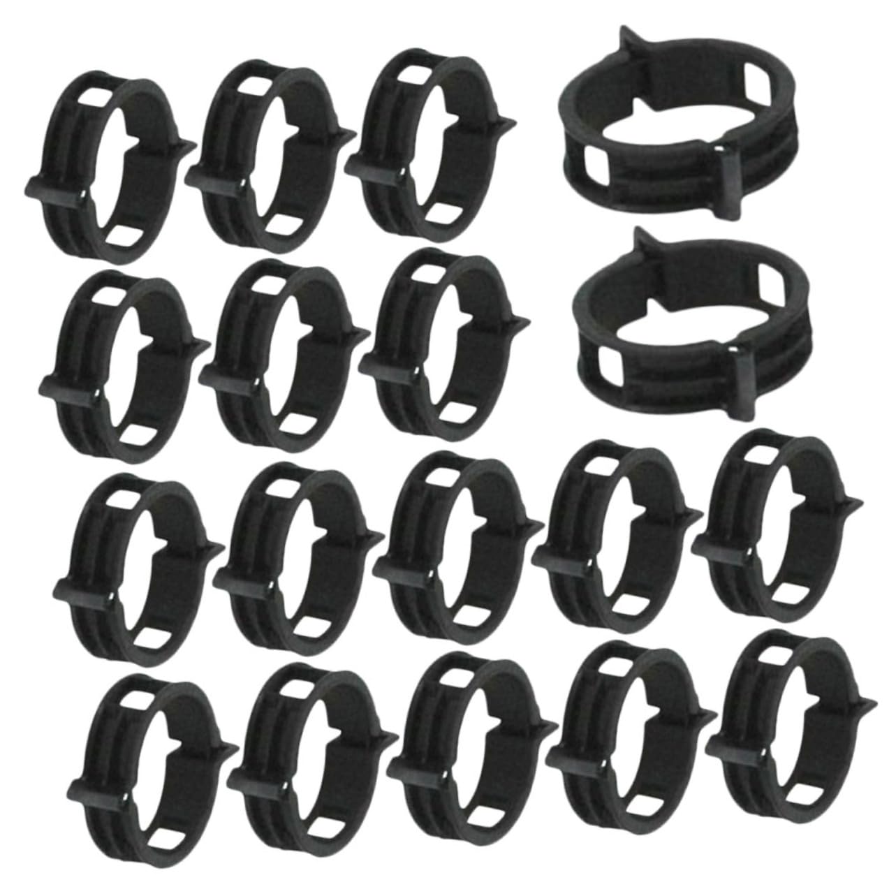 Supvox 500 STK Pflanzenclips Stützclip Stielclip Blumenrebenklemme Wein-Clips Blumenrankenclips Pflanzenbefestigungsklammer Orchideenklemme Pflanzengreifer-Clip Gitterclips Black Pp