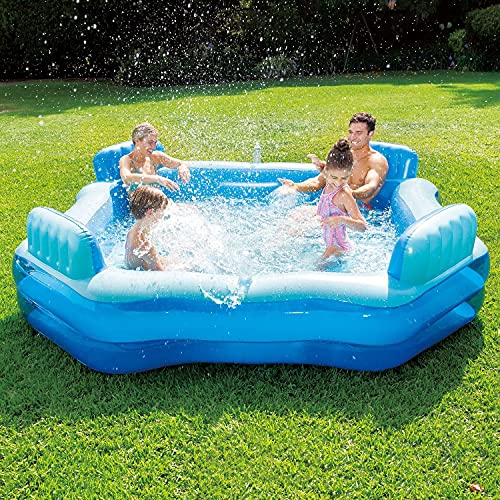 Summer Waves Jumbo Familienpool Deluxe Komfort 267 x 267 x 66 cm