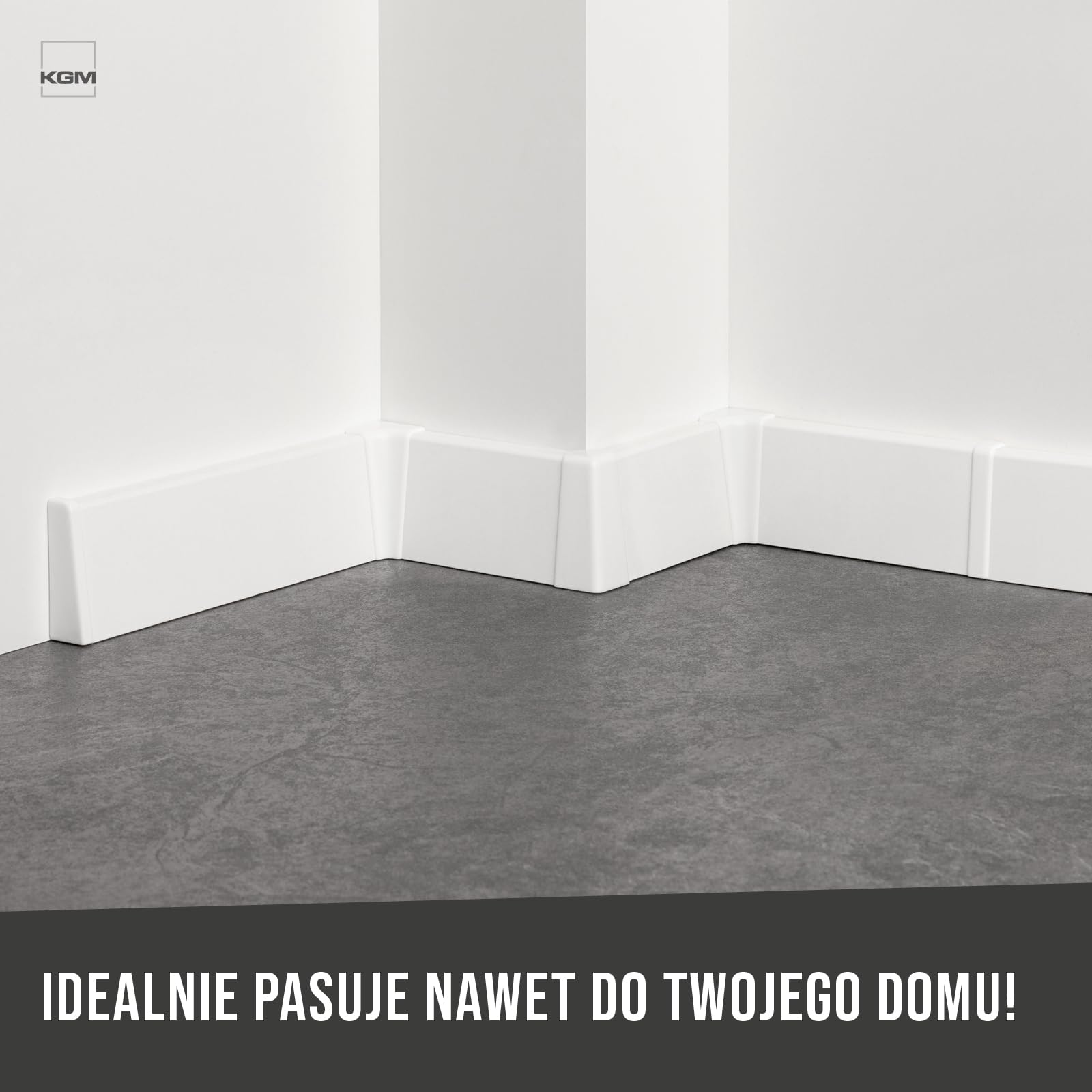 KGM narożniki zewnętrzne do listwy przypodłogowej MEGA-Profil (20x58 mm), białe – wymiary 20x58 mm – ochrona narożników i krawędzi, estetyczne wykończenie – 2 sztuki