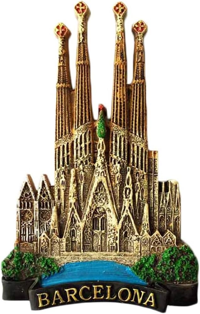 Barcelona Spain souvenir 3d fridge magnet, Home& kitchen decoration Barcelona Spain refrigerator magnet