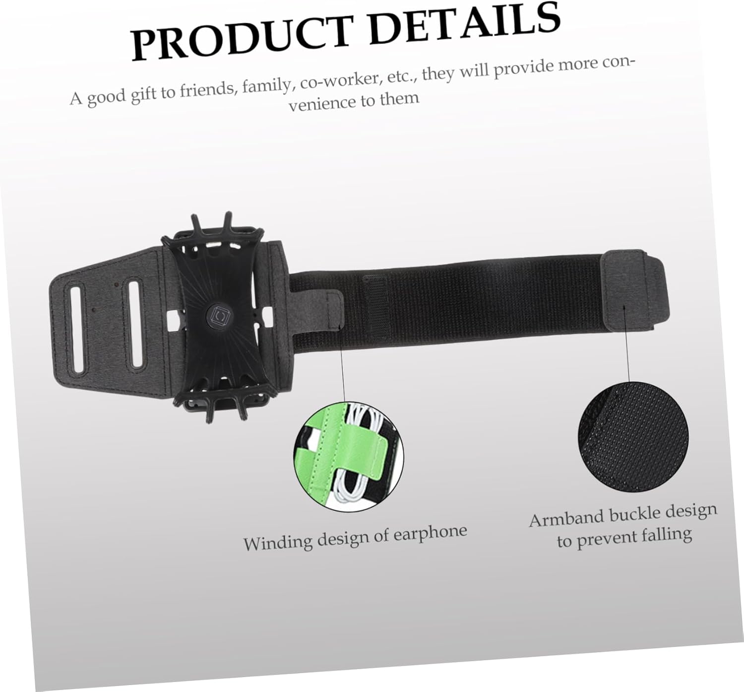 DOITOOL 3pcs Rotating Arm Band for Mobile Phones Wrist Holder for Running Cycling High Elastic Touchscreen Compatible Lightweight Design for Outdoor Activities