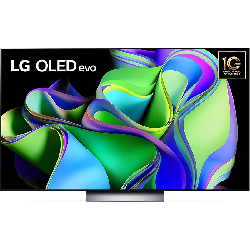 Immagine del prodotto LG OLED evo 65'', Smart TV 4K, Serie C3 2023, Processore α9 Gen6, Brightness Booster, OLED Dynamic Tone Mapping Pro, Dolby Vision, 4 HDMI 2.1 @48Gbps, VRR, Alexa, ThinQ AI, webOS 23