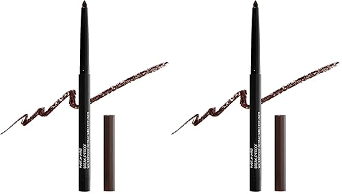 Vista 14 de Wet n Wild Mega Last - Delineador de ojos retráctil a prueba de roturas, gel impermeable - Ultra pigmentado, duración de 16 horas, fórmula mate Negro