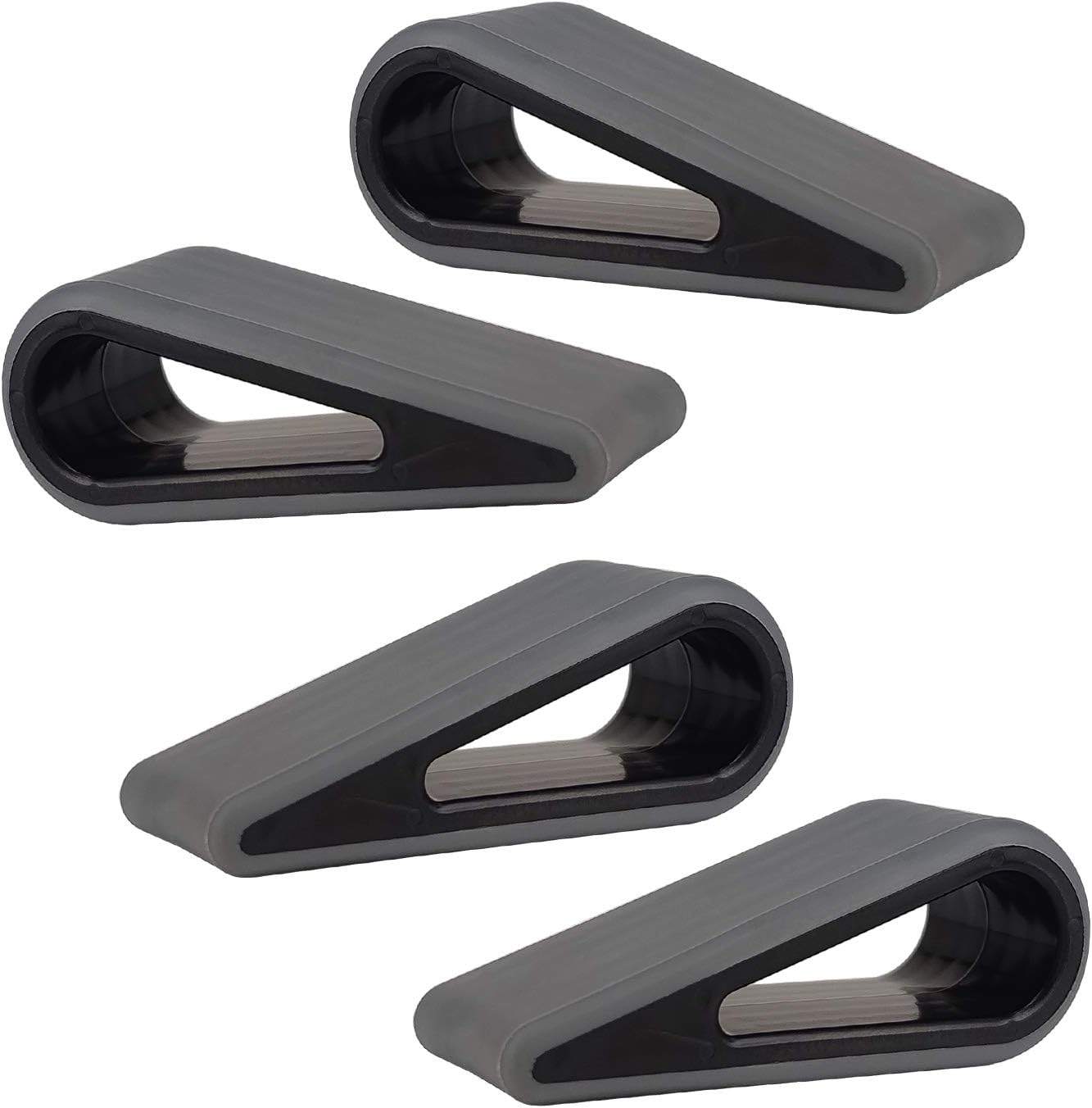 Laptop Notebook Stands Holder, Universal 4-Pack Anti-Slip Durable Silicone Tilting Wedge Riser for Desk, Ultra Compact Portable Ventilated Stand and Elevated Feet for Tablet Keyboard (Grey)