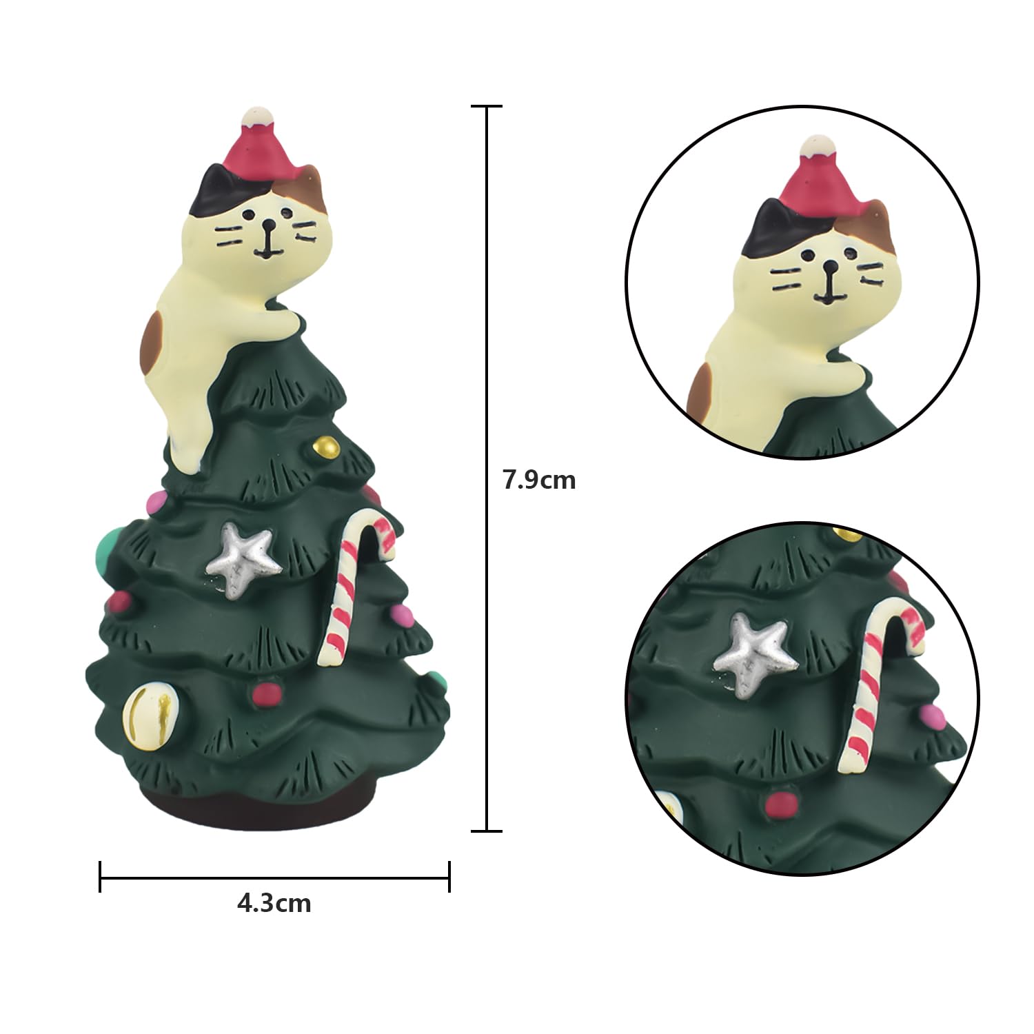 RmKbe Aquarium Christmas Tree Decorations Fish Tank Christmas Tree Statue Realistic Xmas Decoration Resin Micro-Landscape Ornaments for Fish Tank Supplies - Image 2