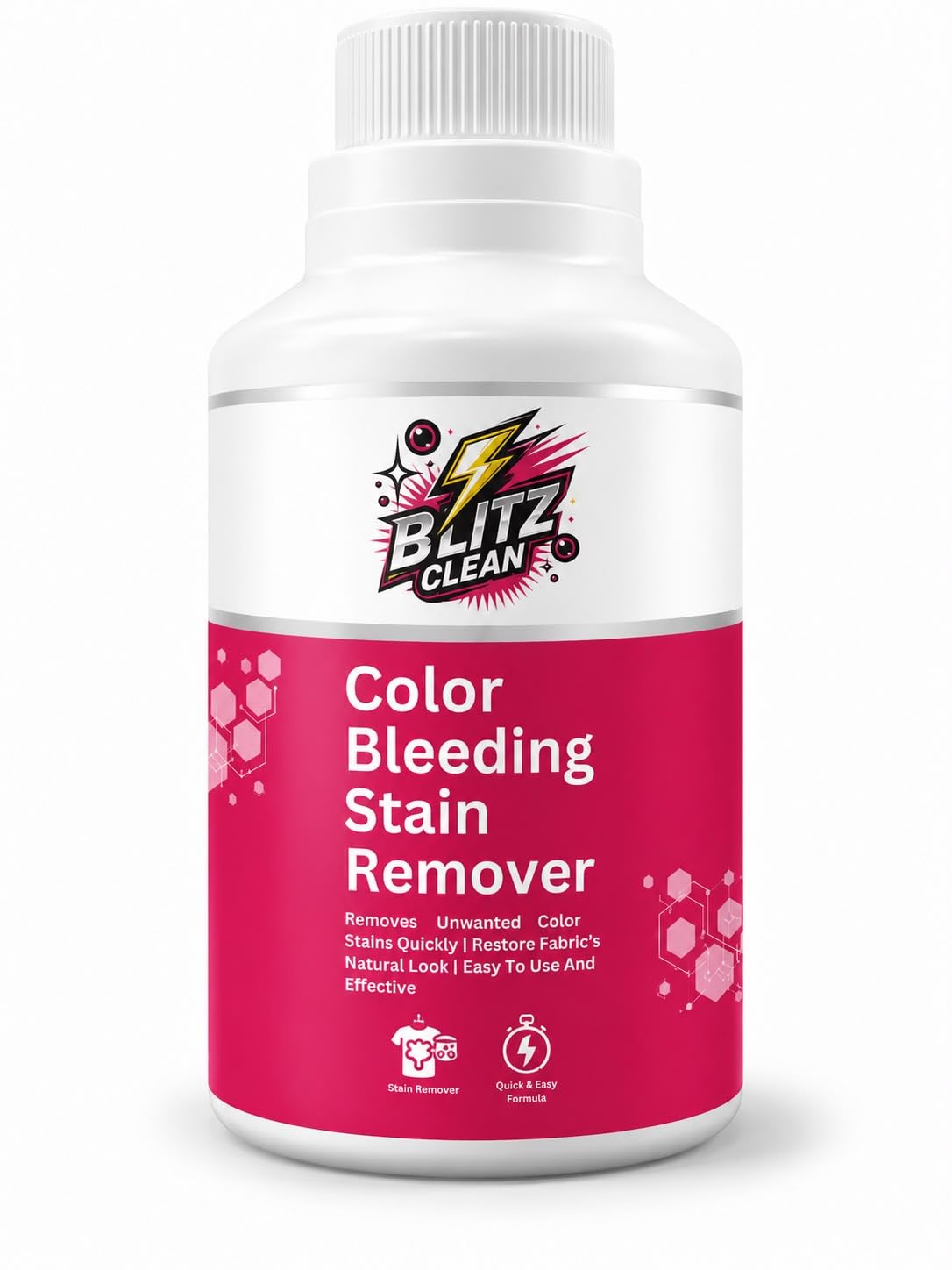 BLITZ CLEAN Color Bleeding Stain Remover 250ml – Removes Color Run Stains from Clothes Instantly | Safe for All Fabrics |-image-19