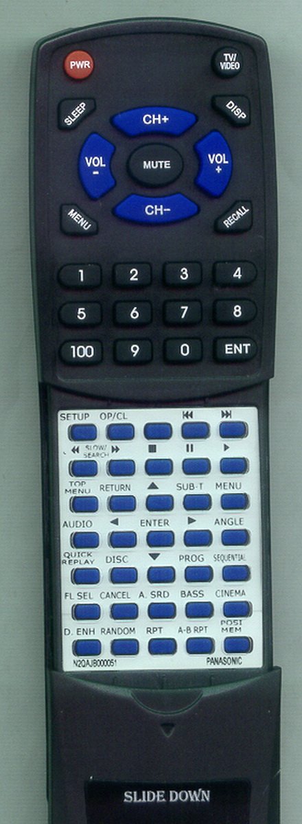 Amazon.com: Replacement Remote Control for PANASONIC DVDCV52P 
