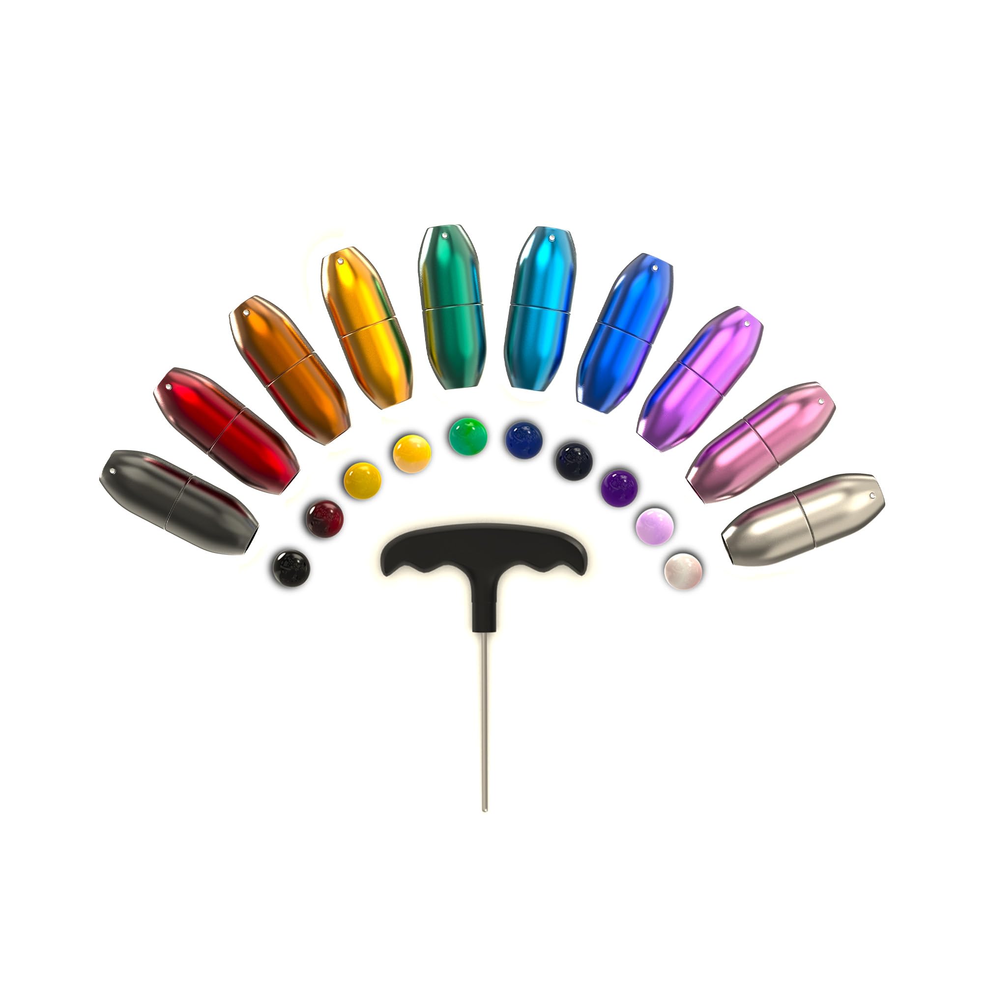 10pc Gemstone Boot Set for Tuning Forks - Sound Healing and Biofield Harmonization with Crystal Therapy - Customizable Crystal Boot Gem Feet -
