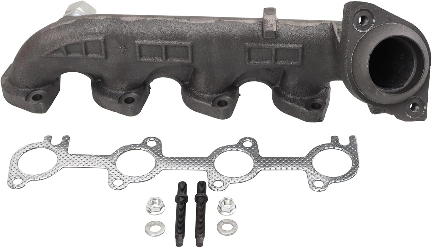 TRQ Exhaust Manifold & Gasket LH Left Driver Side for E150 Van / E250 Van / E350 Van / E350 Van Super Duty / E450 Van/Excursion / F250 Super Duty Truck / F350 Super Duty Truck
