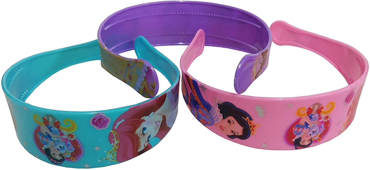 Flexible Lightweight Hair Plastic Printed Convenient Daily Use Hair Band/Head Band Ware Fashion Accessories for Women's & Girl's - Pack of 3 (Random Color)