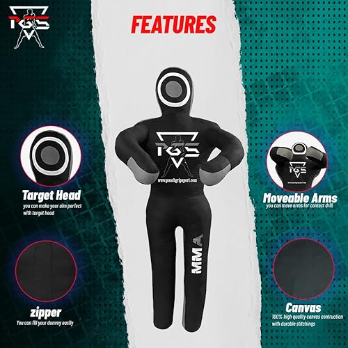 Miniatura 23 de MMA Grappling Dummy Brasileño JIU Jitsu BJJ Saco de boxeo para defensa personal lucha libre Judo Karate Boxeo Lanzamiento Presentación Posición