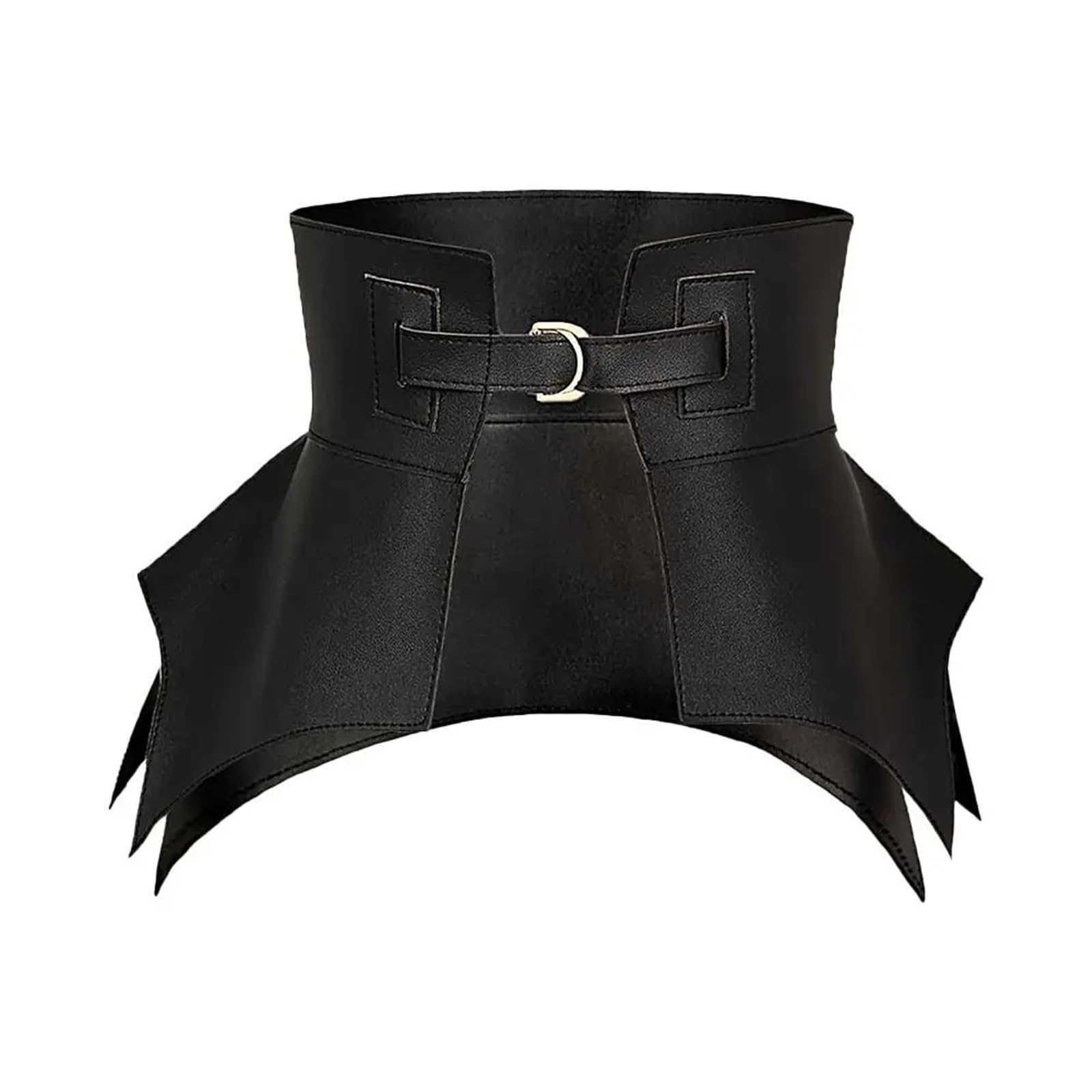Cinturón ancho y largo de piel sintética irregular for mujer, estilo corsé for otoño e invierno para Jeans Pantalones Vestidos