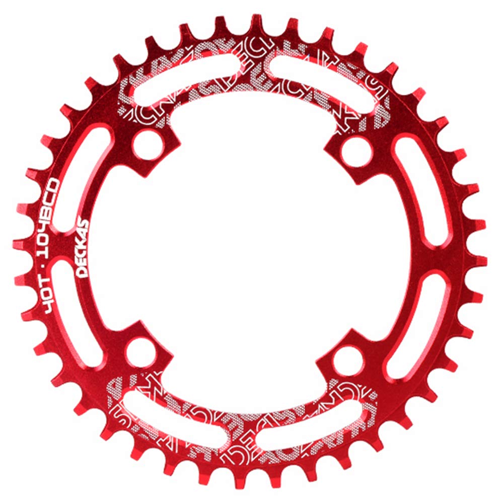 104BCD 40T 42T 44T 46T 48T 50T 52T Narrow Wide Chainring Single Chainring for 7/8/9/10/11/12-Speed (Round)