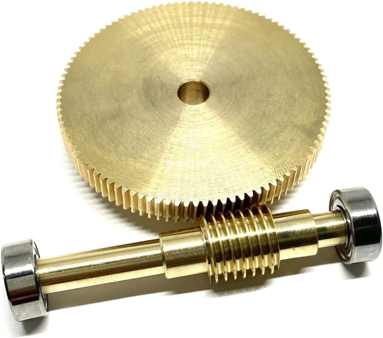 Mechanical Rack 1pcs Worm Gear Reducer 0.5 Module Gimbal Gearbox 1:20 30 40 50 60 70 80 100 Turbine Copper Bearing Reducer Pinion Gears(Size:1 Ratio 70 6mm)