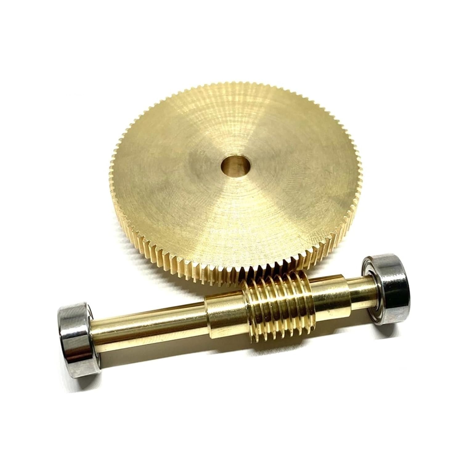 Pinion Gear Set, Mechanical Rack 1pcs Worm Gear Reducer 0.5 Module Gimbal Gearbox 1:20 30 40 50 60 70 80 100 Turbine Copper Bearing Reducer Pinion Gears(1 Ratio 60 6mm)