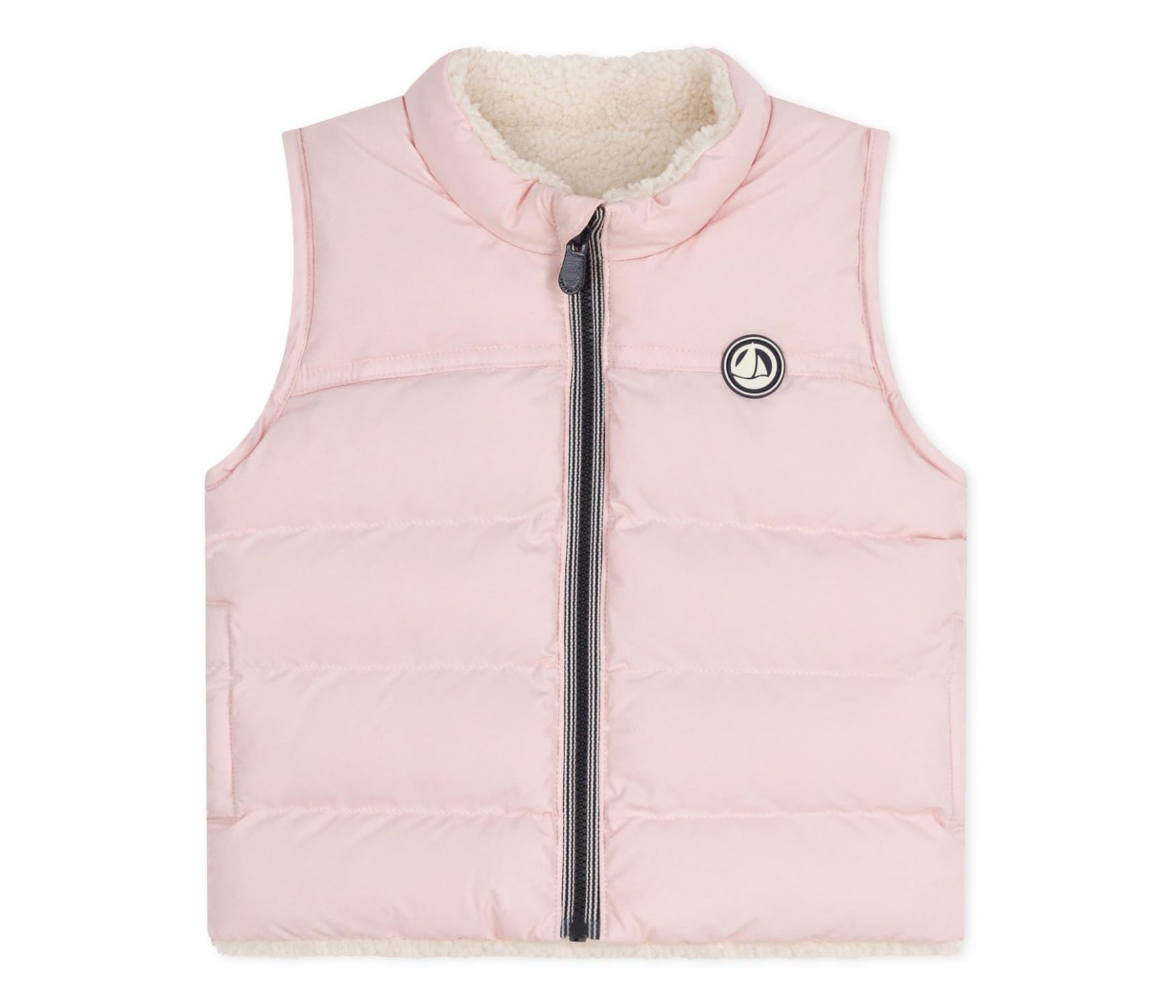 Petit Bateau Doudoune bébé sans manche réversible