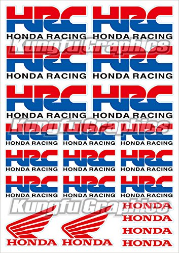 Kungfu Graphics Small Number Letter Sticker Sheet Alphabet Decal for Motorcycle Bicycle ATV UTV Car Universal, DFL-R