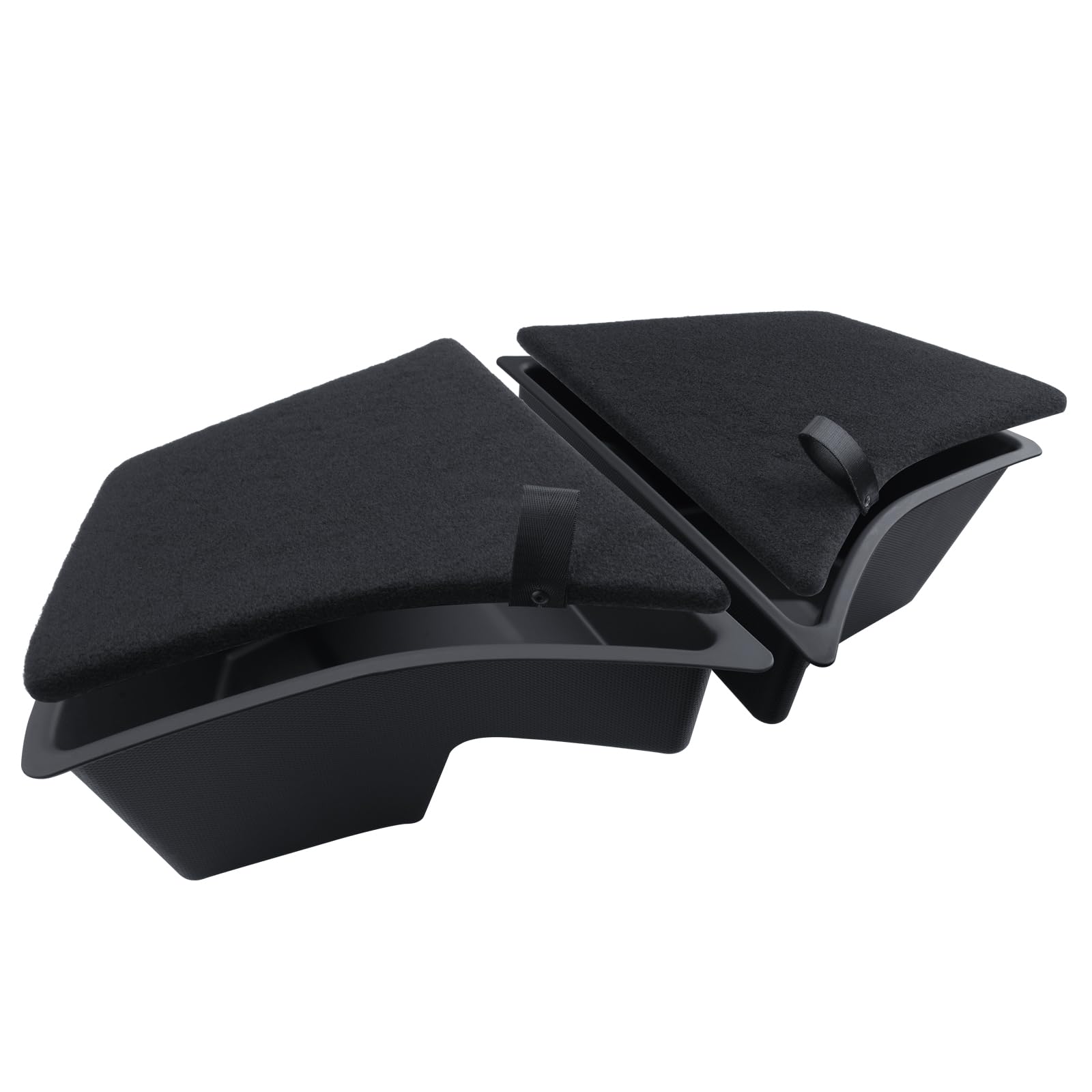 Organizador de Maletero 2 Unidades para Tesla Model 3 2024-2026 TPE Caja de Almacenamiento de Maletero con Cubierta flocada, Impermeable y Antideslizante, Tesla Model 3 Highland Accesorios