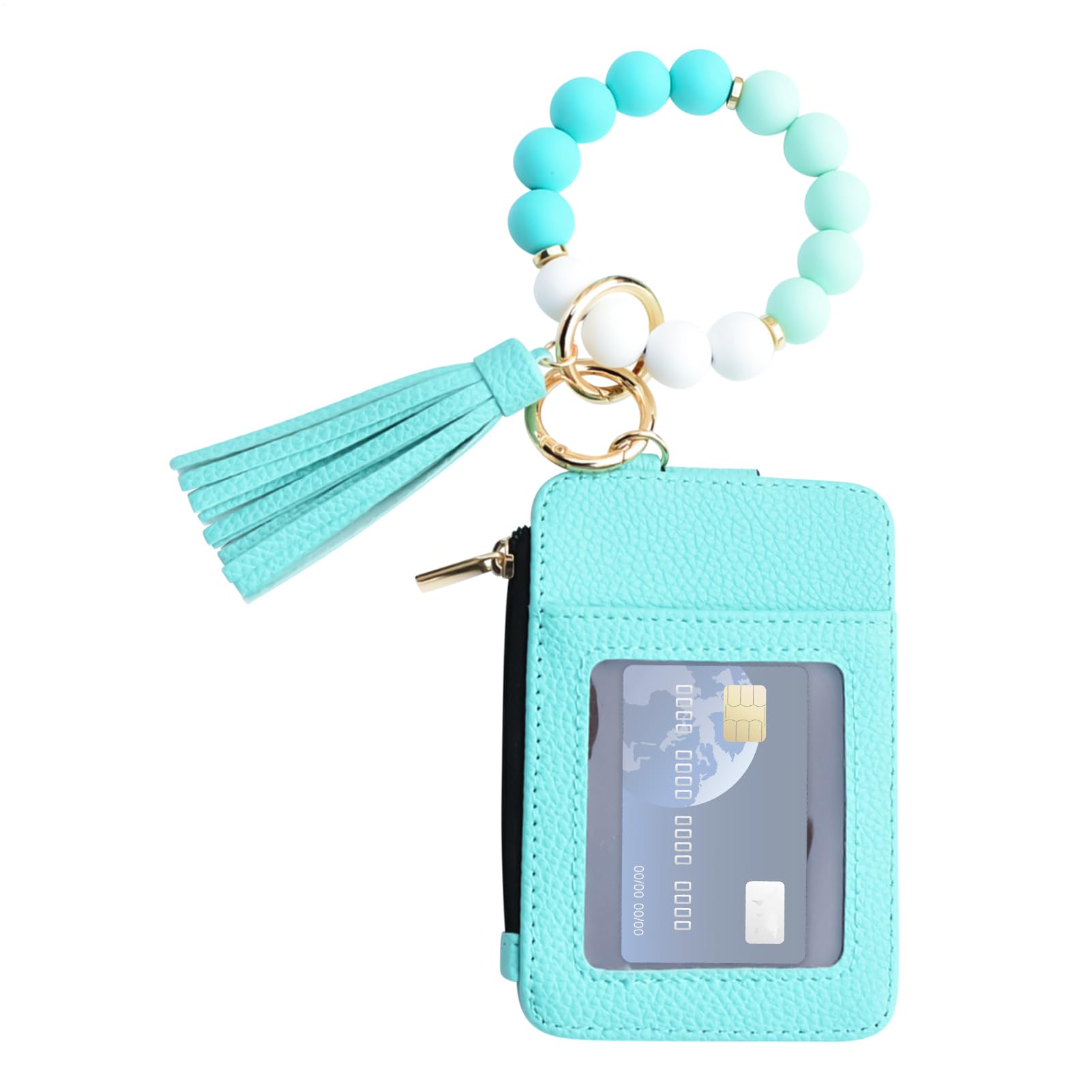 Portafoglio portachiavi portamonete con cinturino | portafoglio con perline con portachiavi | porta carte da donna,shopping appuntamenti e matrimoni, vacanze, compleanno, viaggi
