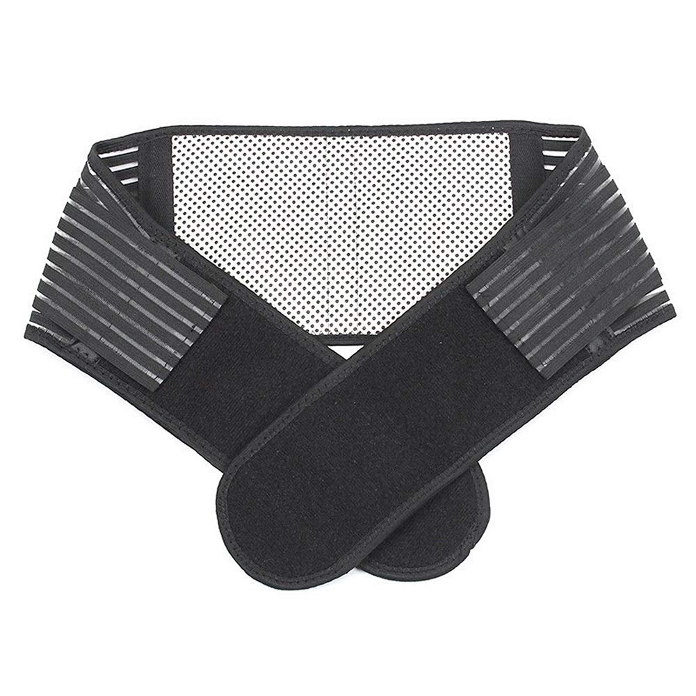 cintura di sostegno lombare, Supporto for la parte bassa della schiena regolabile for terapia magnetica autoriscaldante for scoliosi sciatica ed ernia del disco(S)