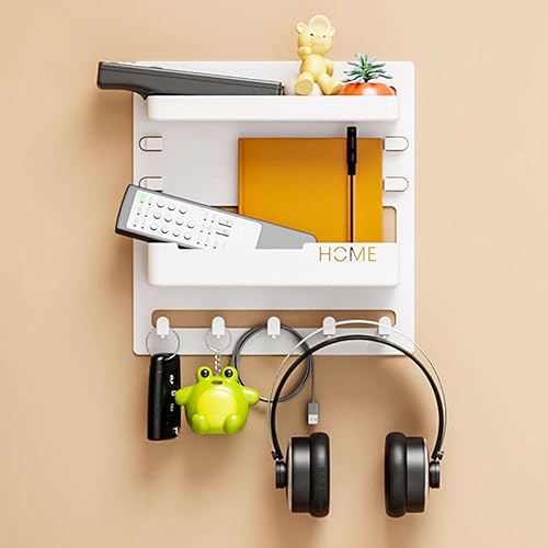 Miniatura 7 de Juego de estantes adhesivos de pared, organizador de almacenamiento flotante, estantes de baño de montaje en pared, juego de soporte compacto para