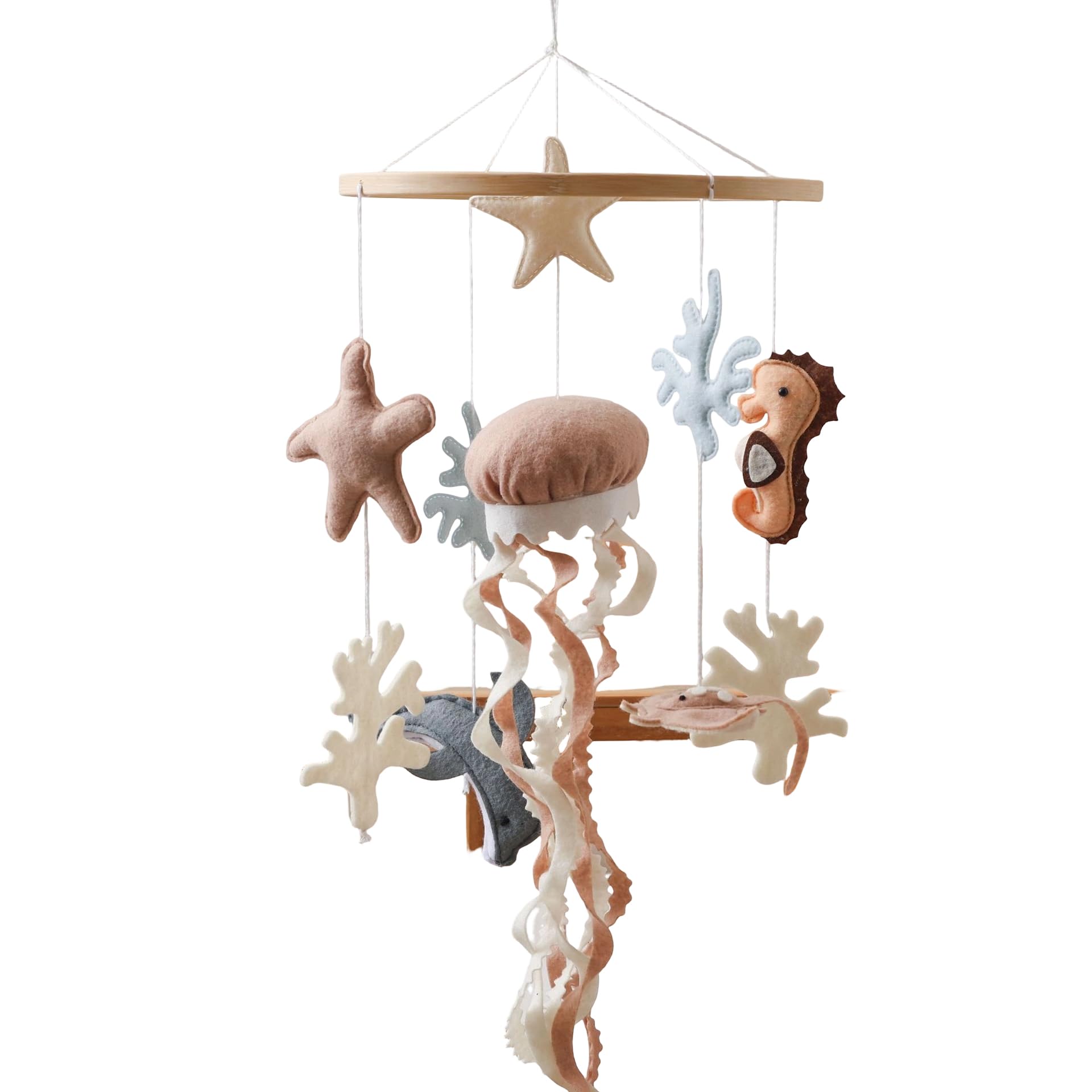 Mekalero Oceans Baby Crib Mobile Baby Mobile for Crib Nursery Decors Babies Bassinet Mobiles Toy Infant Bedroom Hanging Decors