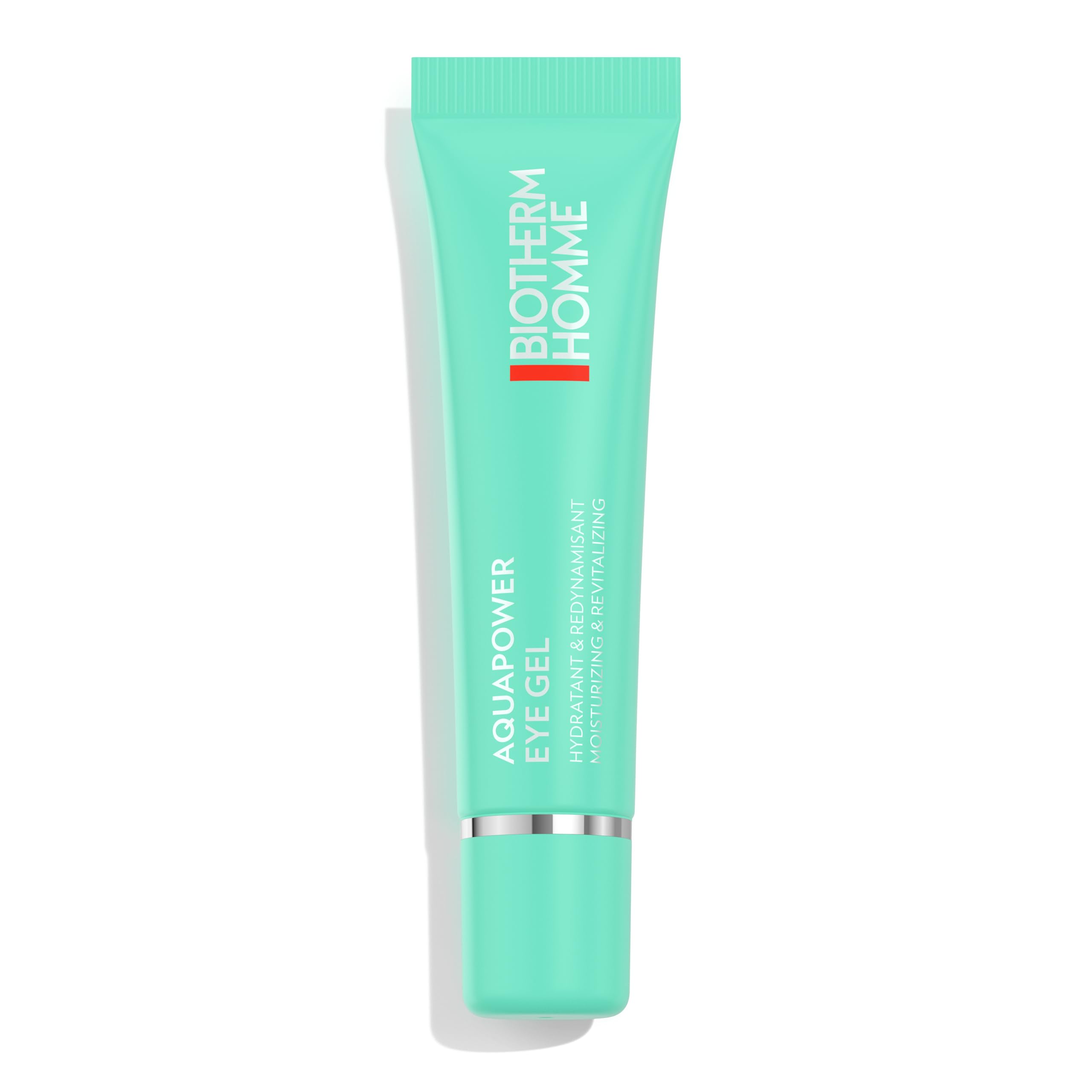 Biotherm Homme Aquapower Eye Gel, revitalisierende Augencreme für Männer, mit hochwertigem Koffein und Life Plankton, kühlendes Augengel für eine straffere und strahlende Augenpartie, 15 ml