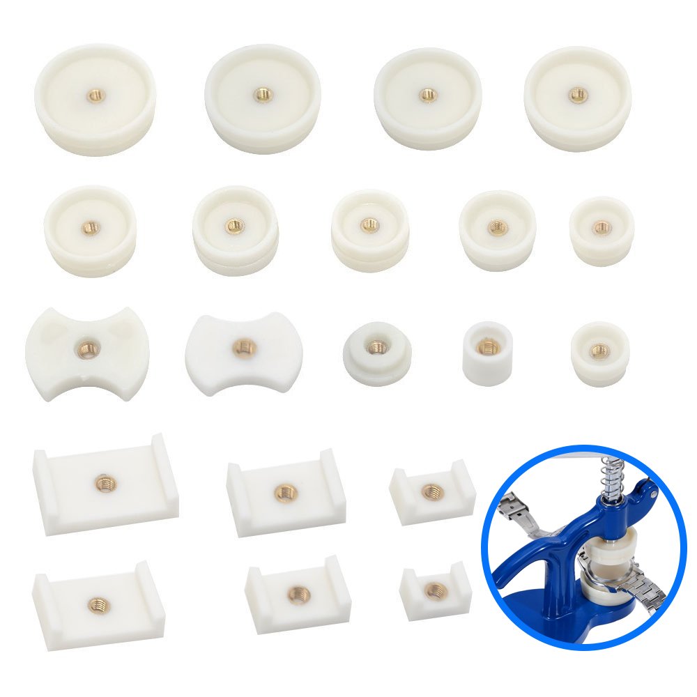 Lot 20 Matrices Nylon Presse Horloger – Toutes Tailles Boîtier Montre MMOBIEL