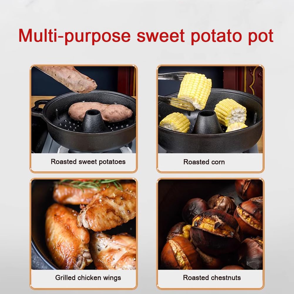 Multifunktionale Baking Pan, Kürbis-förmigen geröstetem Mais, Süßkartoffel und Süßkartoffel Pan, Sichere und gesunde Backeisenpfanne,23CM