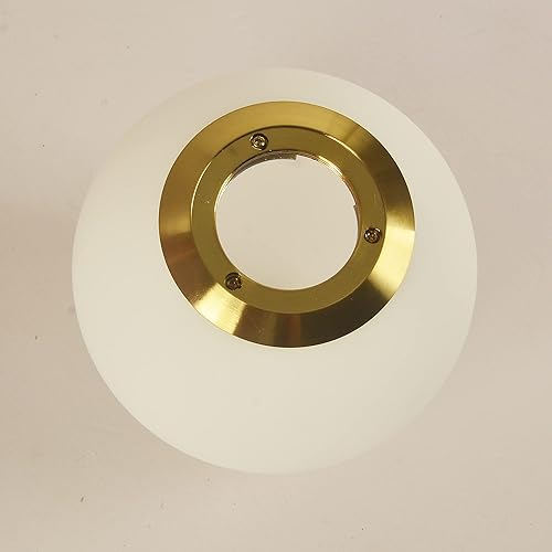 Miniatura 6 de Pantalla de cristal de iluminación para lámpara colgante moderna lámpara de pared con forma de globo blanco esmerilado diámetro 7.87 pulgadas