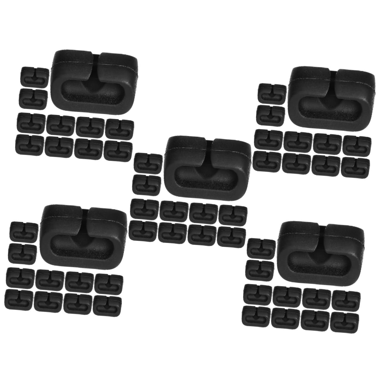 Gadpiparty 60stücke Kabelhalter Selbstklebende Kabelclips Zur Kabelorganisation Für Tisch Büro Und Zuhause Aus Hochwertigem Für Lade Und Datenkabel