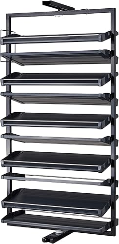 Zapatero de metal giratorio de 360 para armario, zapatero apilable, organizador vertical para armario de dormitorio pequeño, almacenamiento de Zapatero de metal giratorio de 360 para armario, zapatero apilable, organizador vertical para armario de dormitorio pequeño, almacenamiento de