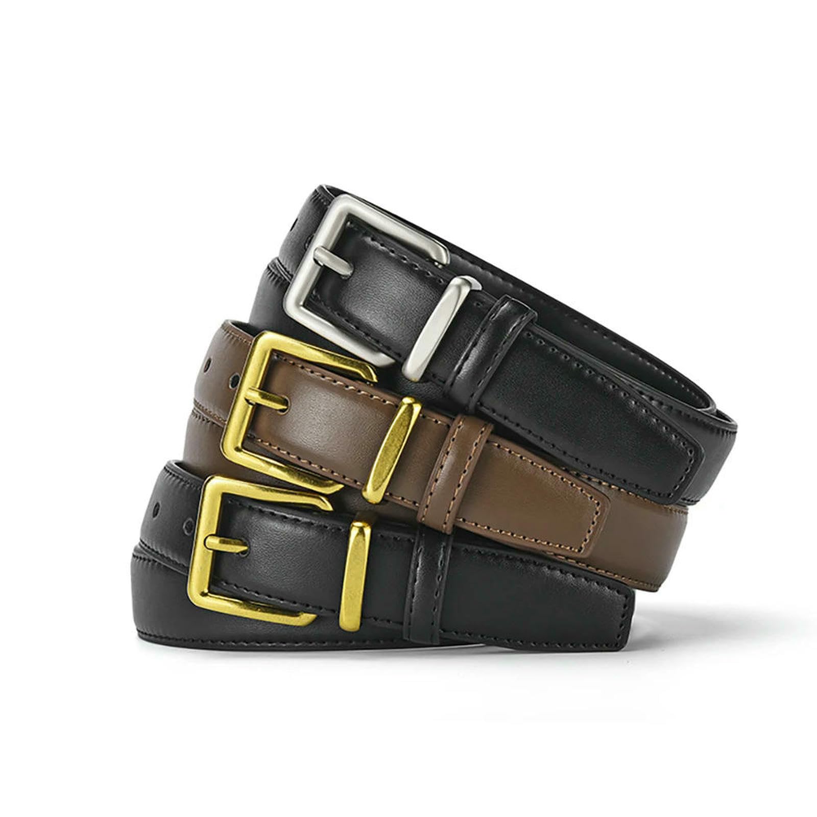 Damen Taillengürtel Pin Schnalle Weiche Frauen Gürtel Trendy Match Rock Breitbein Hosen Modische Kleidung Zubehör