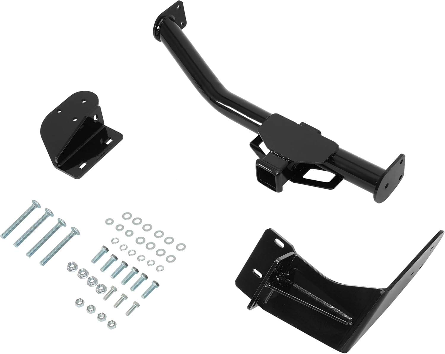 Class 3 Rear Trailer Hitch, 2 Inch Square Receiver Compatible with 2019-2020 Hyundai Santa Fe Sport, 2016-2020 Kia Sorento 5000LBS Steel