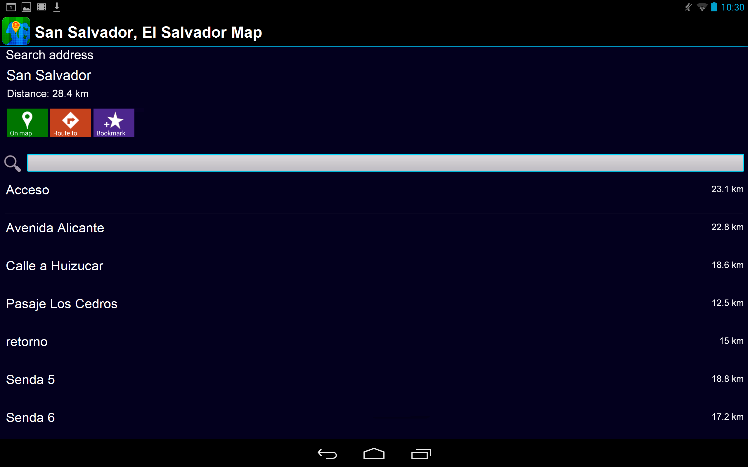 San Salvador, El Salvador - Offline Map - App on Amazon Appstore
