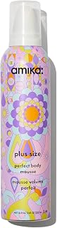 amika Plus Size Perfect Body Mousse: Volumizing Hair Mousse for Fuller Body, Flexible Hold & Heat Protection