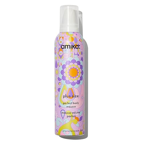 amika plus size perfect body mousse, 8.5oz