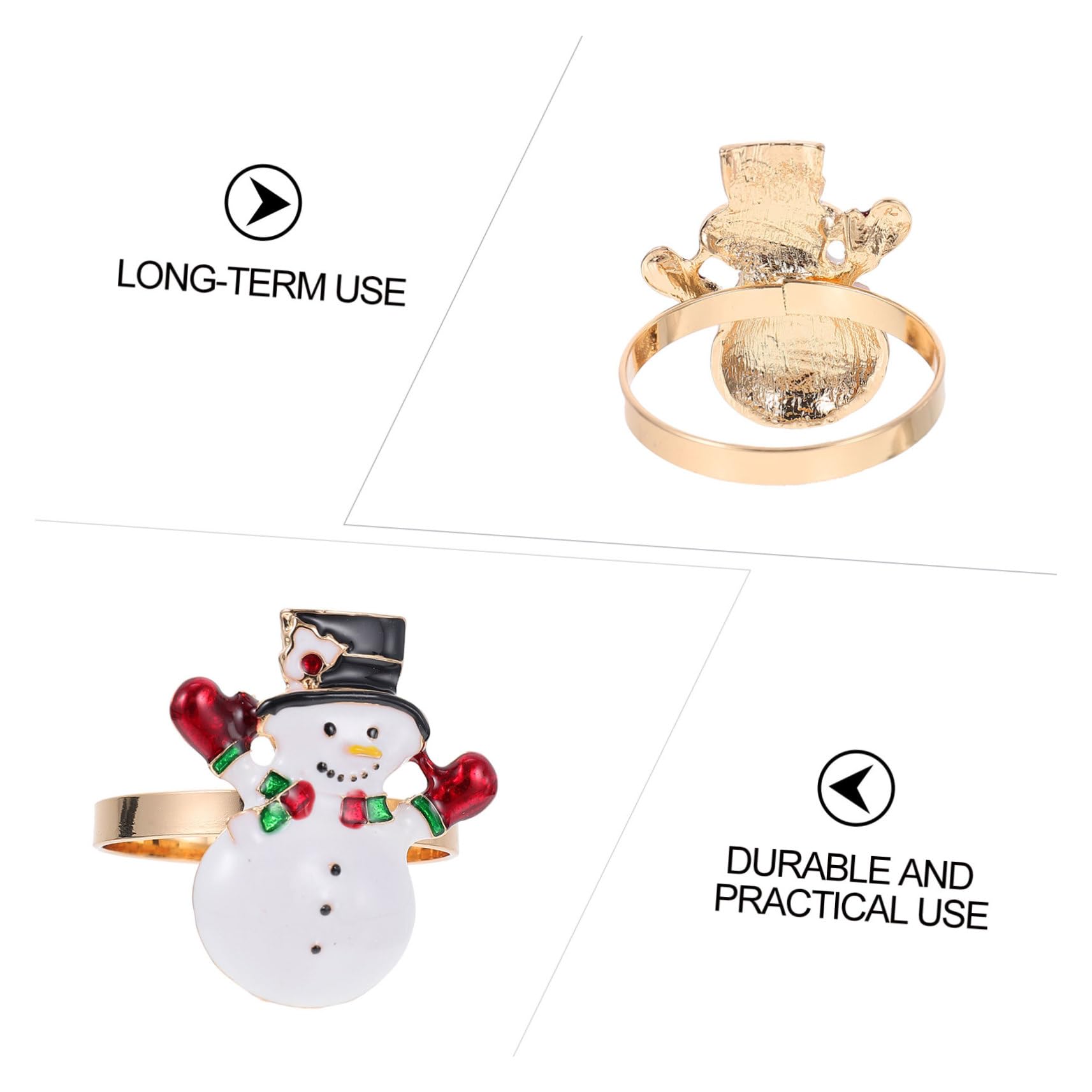TOPBATHY 12stücke Weihnachts Serviettenringe Dekorative Tischaccessoires Für Festlichkeiten Einzigartiges Design Für Familienfeiern Und