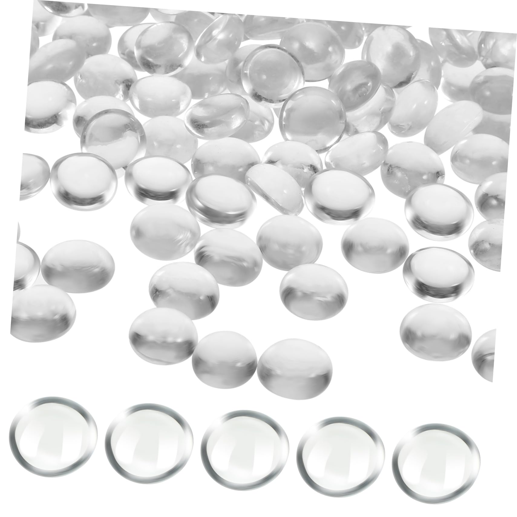 IMIKEYA Billes De Verre De 12 À 14 Mm pour Remplissage De Vase Pierres Perles Pierres De Table Billes pour Vase Perles Artisanales Verre Lisse Quantité Décoration
