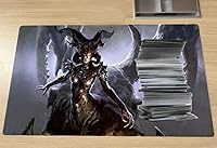 Vista 5 de MTG - Alfombrilla de juego de mesa de 23.6 x 13.7 pulgadas, alfombrilla de juego para MTG, TCG, CCG, tarjetas, juegos, mesa grande, tapete de juego