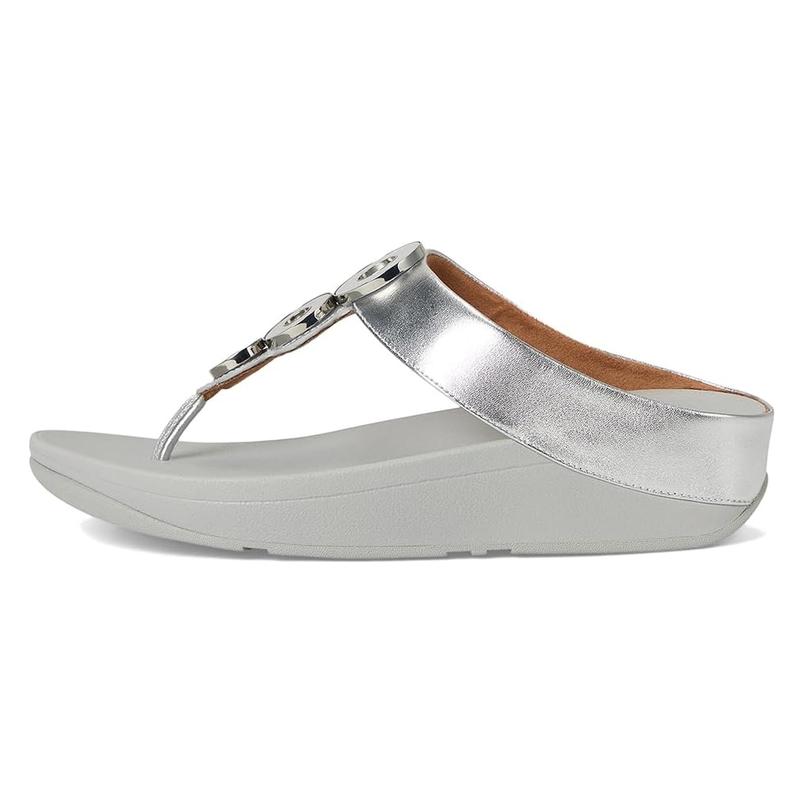 FitFlop Fino Resin-hoop Leather Toe-post Sandals womens Wedge Sandal