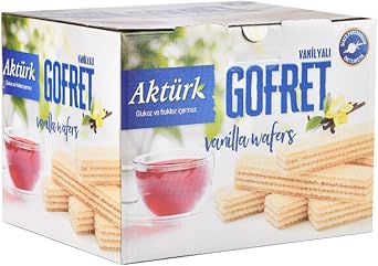 Aktürk Wafer Vanilla 800 gr x 4 Boxes