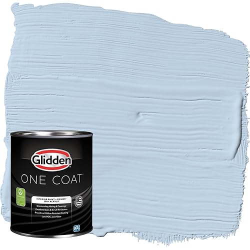 Glidden Interior Paint + Primer: Blue/Sleep Baby Sleep, One Coat, Eggshell, 1-Quart