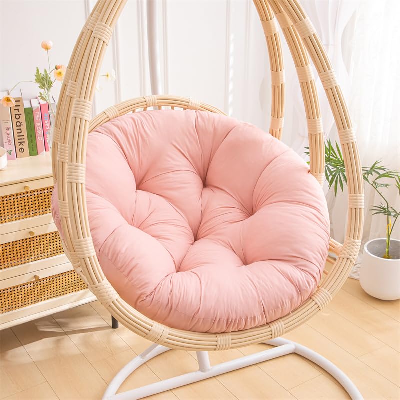 Dickes Kissen zum Aufhängen von Korb, Jade-Rosa, Rattan-Kissen, 60...