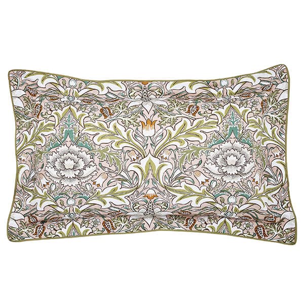 MORRIS & Co.SEVERNE PILLOWCASE OXFORD COCHINEAL PINK