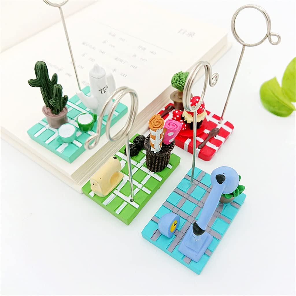 MOBYGKFY Small Bonsai Desktop Message Folder Photo Business Card Note Ornament Office Stationery