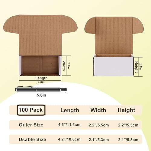 Miniatura 89 de WIFTREY Cajas de envío pequeñas de 8 x 6 x 4, paquete de 25 cajas para correo, embalaje, cajas de cartón corrugado blancas para pequeñas empresas