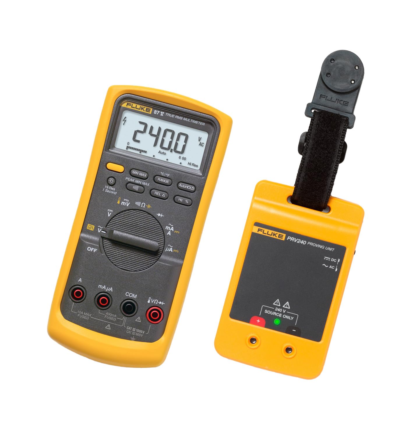 Amazon.co.jp: Fluke-87VデジタルマルチメーターとPRV240証明ユニット 